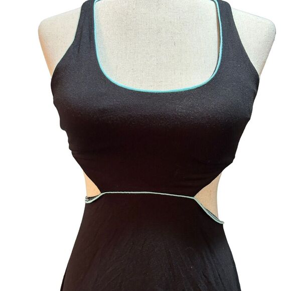 Victoria's Secret Women's Black Cutout‎ Fit & Flare Midi Dress Size Extra Small - Picture 7 of 10